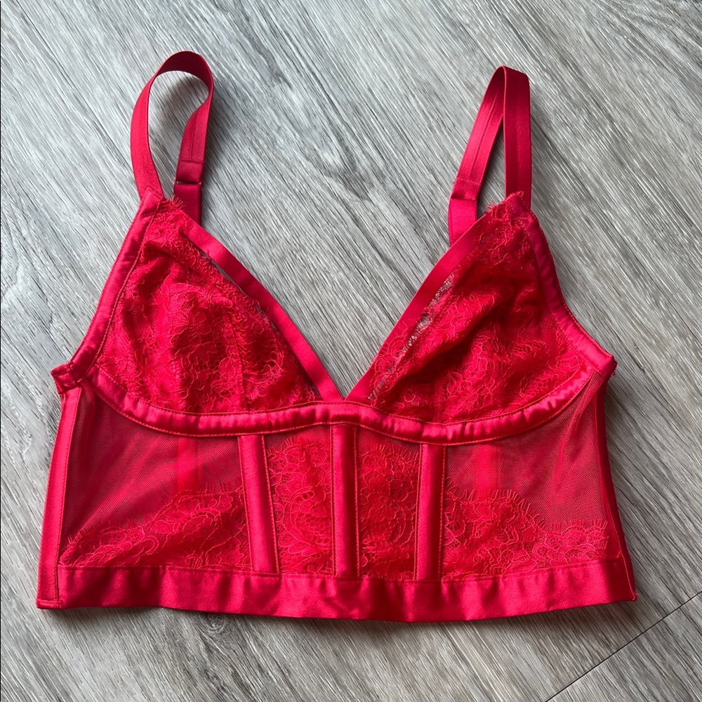 Victoria's Secret Red Lace Bralette